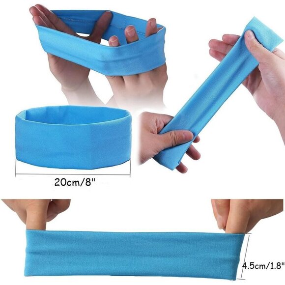25pcs Yoga Headbands Elastic Sports Headbands for Women Men Girls Workout main image 2